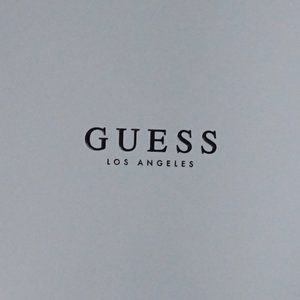 Guess Cacei Peep Toe Black Patent 7.5   7 1/2  New